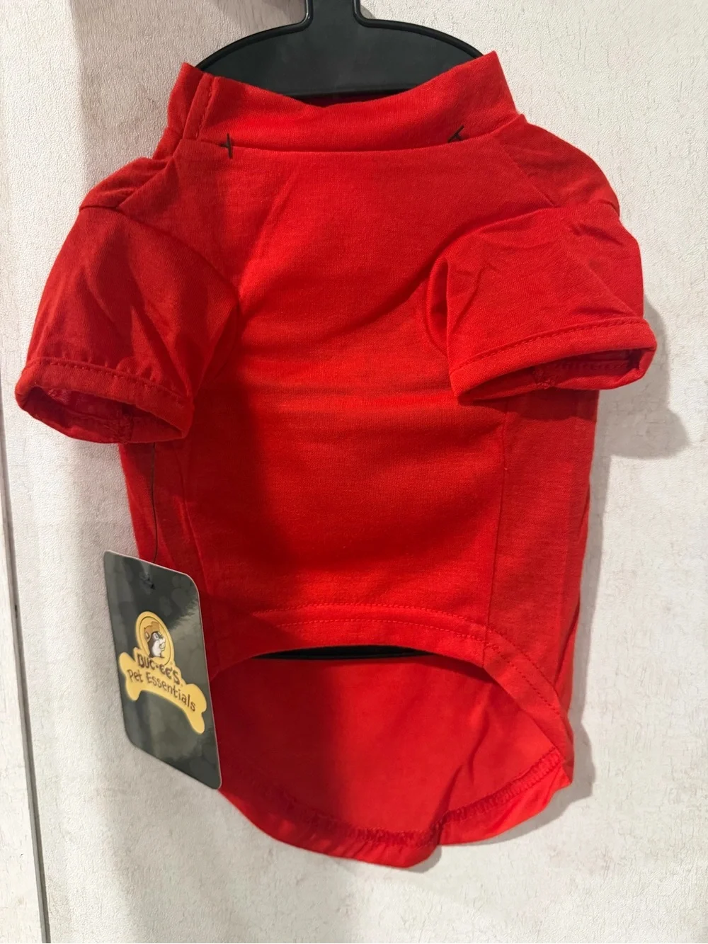 Buc-ee's Red Pet Tee with Logo